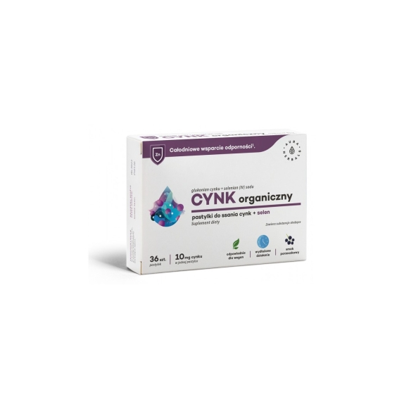 Cynk org.10 mg + selen 36 szt. Aura Herbals cena 8,90zł