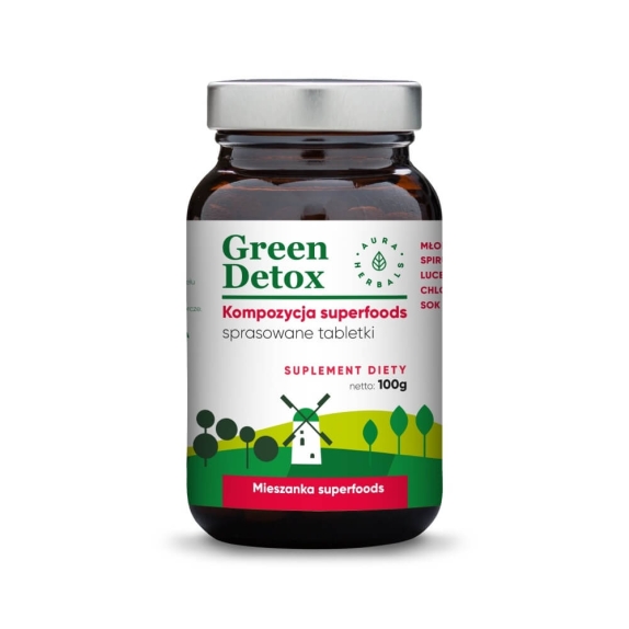 Green detox 72 tabletek Aura Herbals cena 6,07$