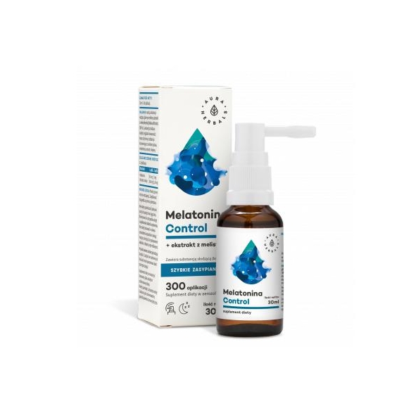 Melatonina control+melisa 30ml Aura Herbals cena 24,25zł