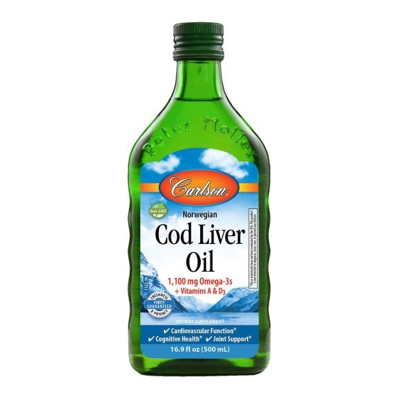 Carlson Labs Norwegian Cod Liver oil 250 ml cena 157,49zł