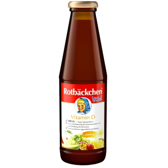 Rumiane policzki sok wieloowocowy z witaminą D3 450 ml Rotbackchen cena €2,25