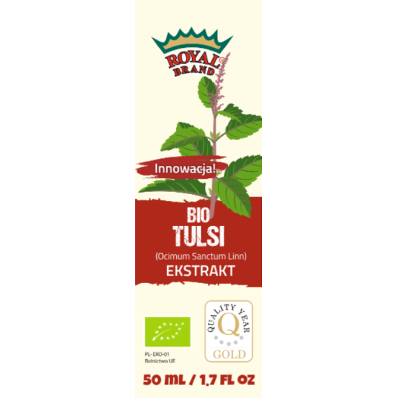 Ekstrakt z Tulsi BIO 50 ml Royal Brand cena 41,29zł