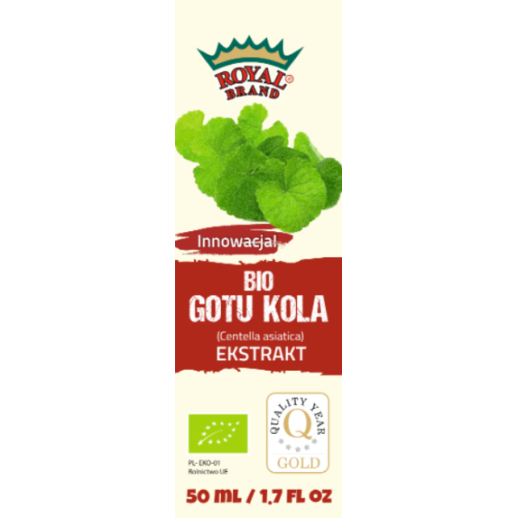 Ekstrakt z Gotu kola w kroplach BIO 50 ml Royal Brand cena 46,25zł