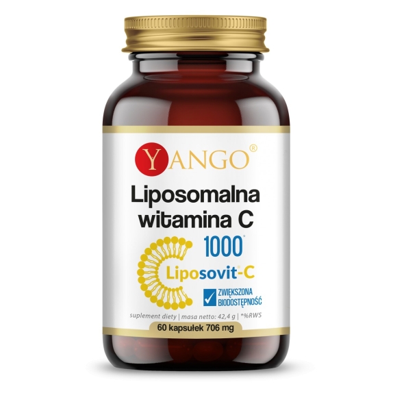 Yango Liposomalna witamina C 60 kapsułek cena 14,28$