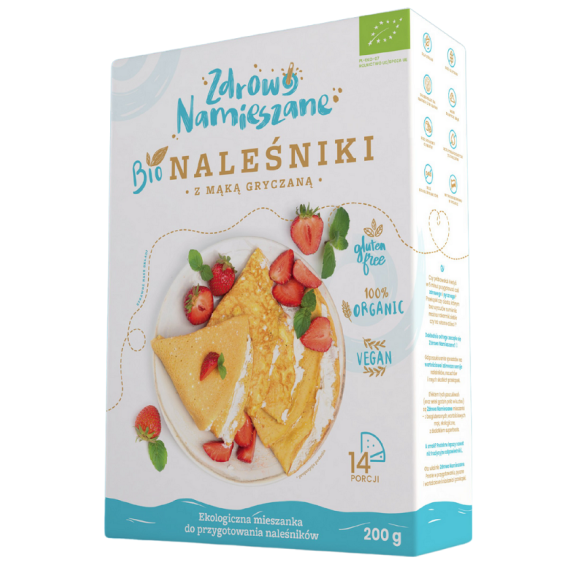 Mieszanka na naleśniki z mąką gryczaną bezglutenowa BIO 200g Zdrowo Namieszane cena 10,05zł