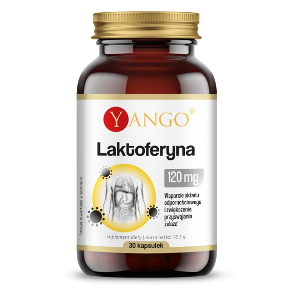 Yango Laktoferyna z witaminą C 30 kapsułek cena 51,19zł