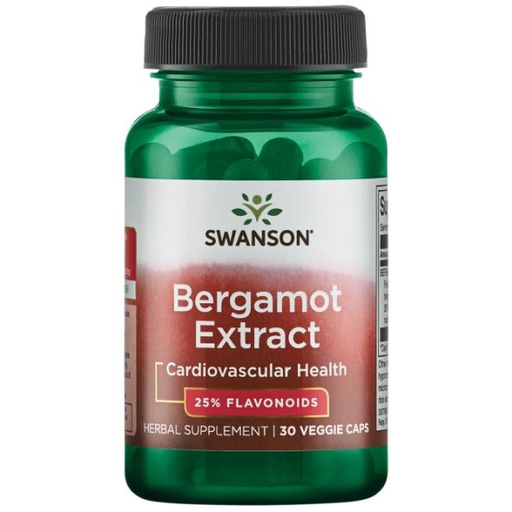 Swanson bergamot extract 30 kapsułek cena 39,59zł