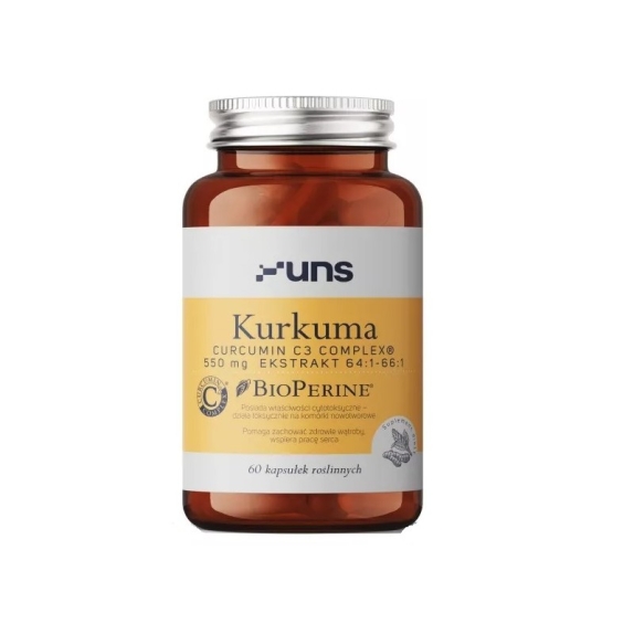 UNS Kurkuma Curcumin C3 komplex 60 kapsułek cena 99,00zł