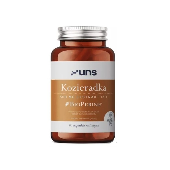 UNS Kozieradka 500 mg 90 kapsułek cena 81,00zł