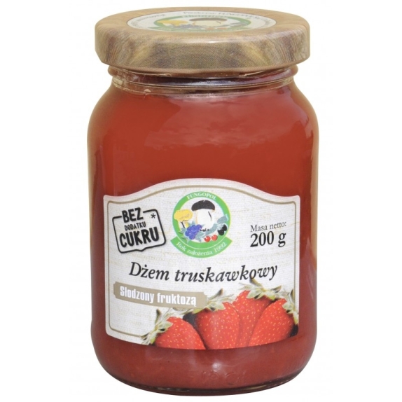 Dżem truskawkowy słodzony fruktozą 200 g Fungopol cena 11,03zł