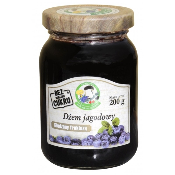 Dżem jagodowy słodzony fruktozą 200 g Fungopol cena 3,26$