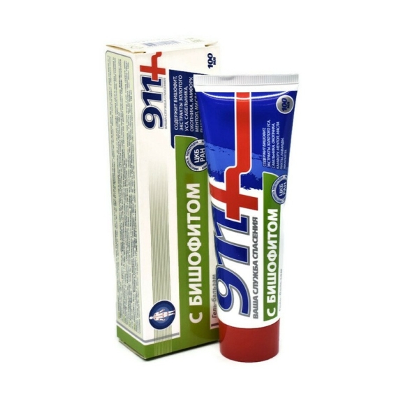911 Balsam - żel na stawy i mięśnie Biszofit z olejkami eterycznymi (zielony) 100 ml  cena 22,99zł