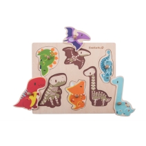 Zabawki drewn. układanka kształty 24 m-ce