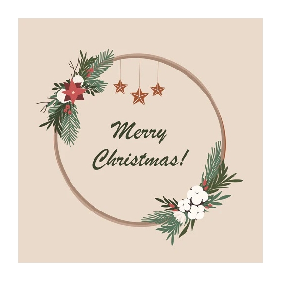 Serwetki stołowe bambusowe Christmas wreath 20 sztuk Chic-Mic cena 12,39zł