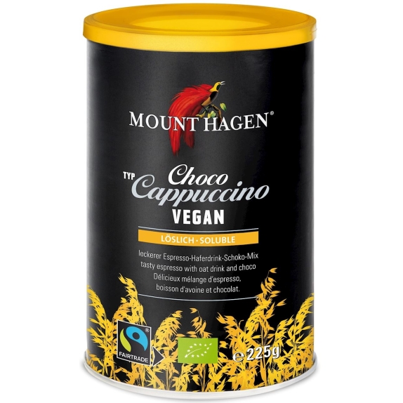 Vege Cappuccino kakaowe Fair Trade 225g BIO Mount Hagen cena 7,42$