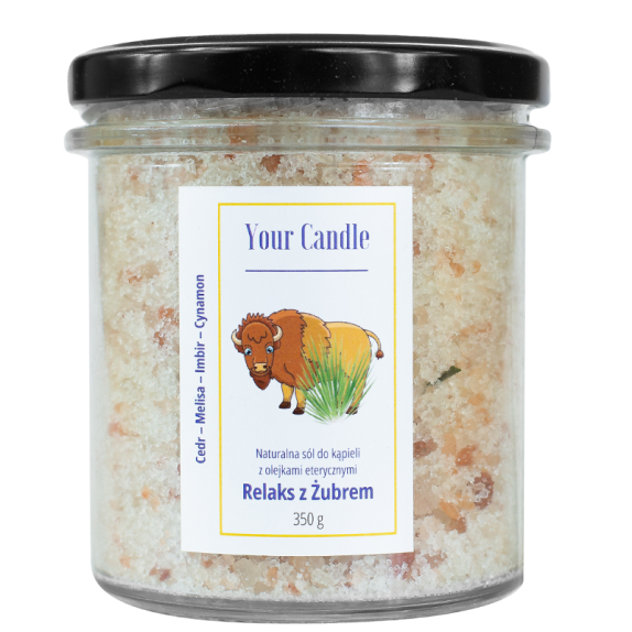 Your Candle sól do kąpieli naturalna z olejkami eterycznymi Relaks z żubrem 350 g cena €8,12