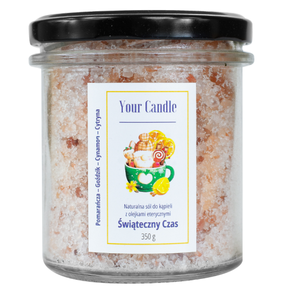Your Candle sól do kąpieli naturalna z olejkami eterycznymi Świąteczny czas 350g cena 33,95zł