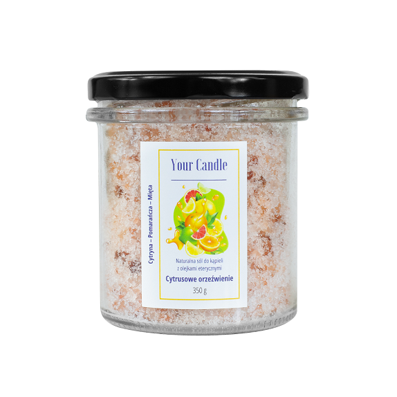 Your Candle sól do kąpieli naturalna z olejkami eterycznymi cytrusowe orzeźwienie 350 g cena 8,71$