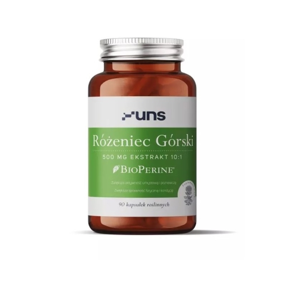 UNS Różenie Górski 500 mg 90 kapsułek cena 21,33$