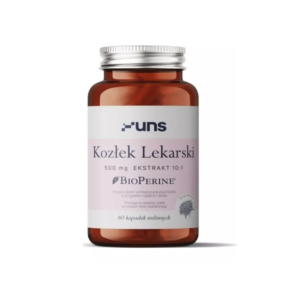 UNS Kozłek lekarski 500 mg 60 kapsułek cena 39,00zł