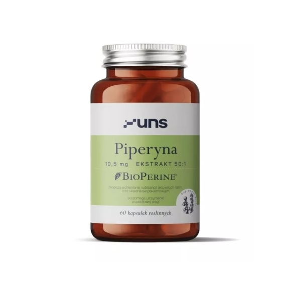 UNS Piperyna 60 kapsułek cena €8,83