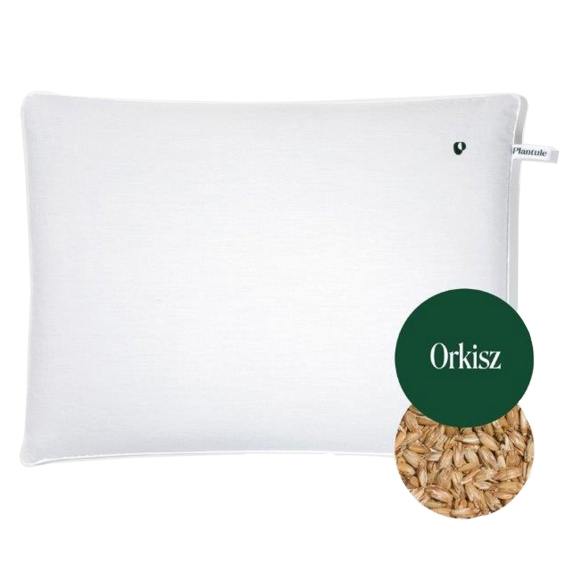 Poduszka do spania z łuską orkiszu dla dorosłych biała (45 x 60 cm) Plantule Pillows cena 142,99zł