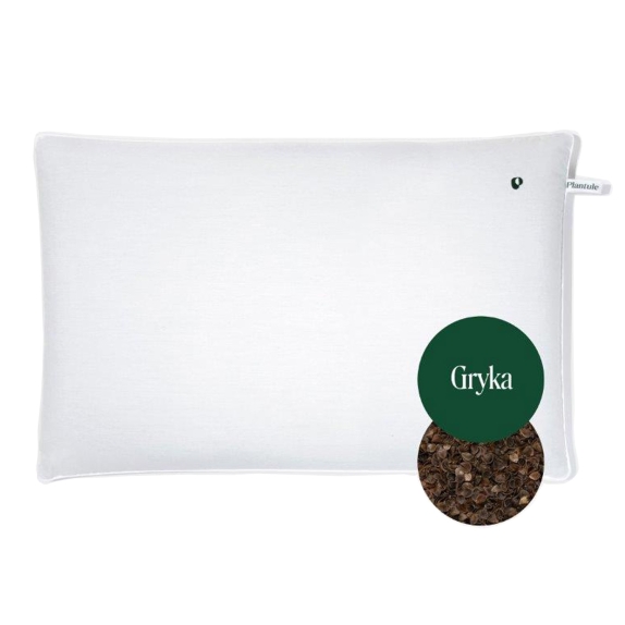 Poduszka do spania z łuską gryki dla dorosłych biała (45 x 60 cm) Plantule Pillows cena 128,29zł