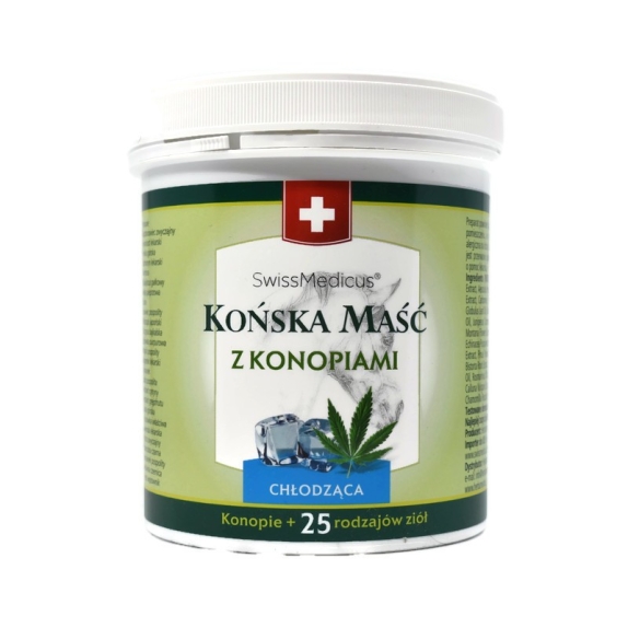 Maść końska chłodząca z konopiami 500 ml SwissMedicus cena 43,50zł