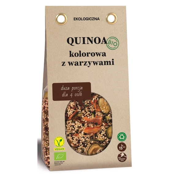 Mieszanka na lunch quinoa trójkolorowa z suszonymi warzywami BIO 250 g Zakwasownia cena 4,25zł