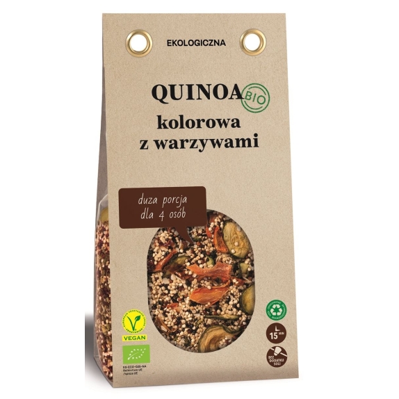 Mieszanka na lunch quinoa trójkolorowa z suszonymi warzywami BIO 250 g Zakwasownia cena 1,15$