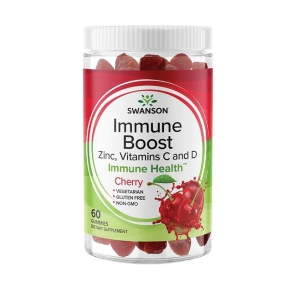 Swanson immune boost smak wiśniowy 60 żelek cena 29,43$