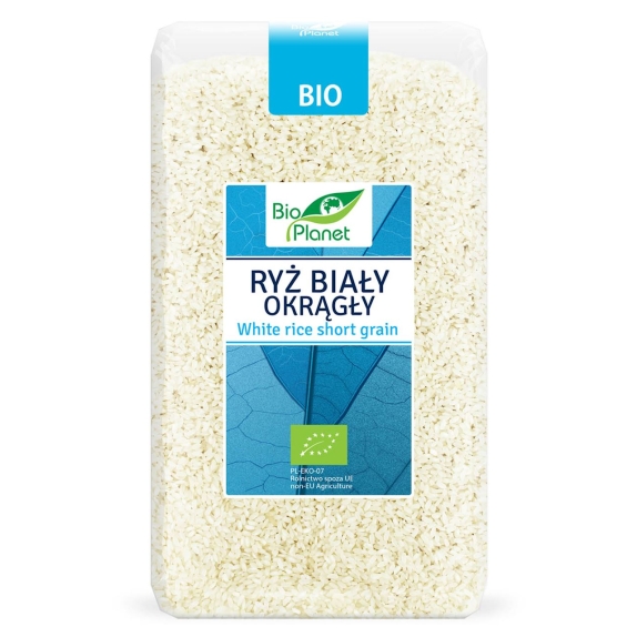 Ryż biały okrągły 1 kg BIO Bio Planet cena 19,45zł