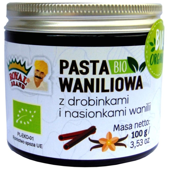 Pasta waniliowa 100 g BIO Royal Brand cena 46,85zł