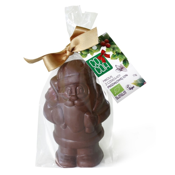 Cocoa Mikołaj z czekolady mgdałowej 52% BIO 75 g EDYCJA ŚWIĄTECZNA cena 19,69zł
