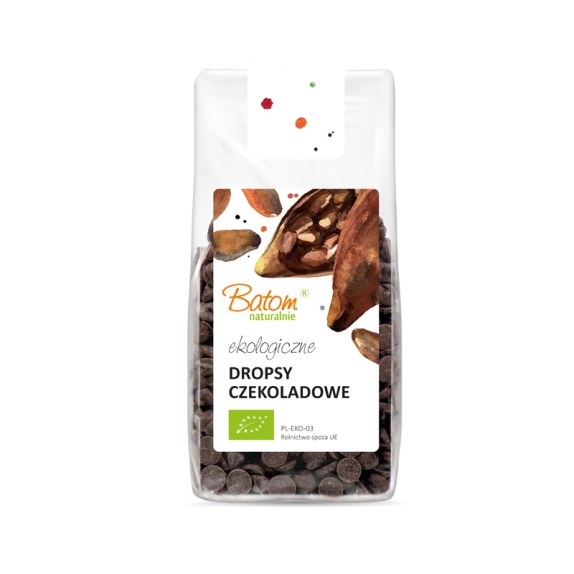 Dropsy czekoladowe BIO 125 g Batom cena 14,79zł