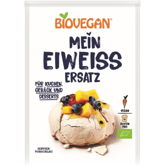 Substytut białka jaj w proszku wegański bezglutenowy BIO 40 g Biovegan cena 9,40zł