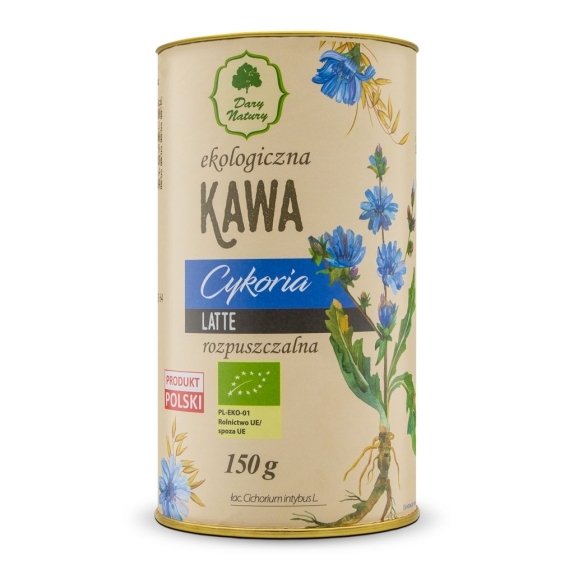 Kawa z korzenia cykorii latte BIO 150 g Dary Natury cena 37,19zł