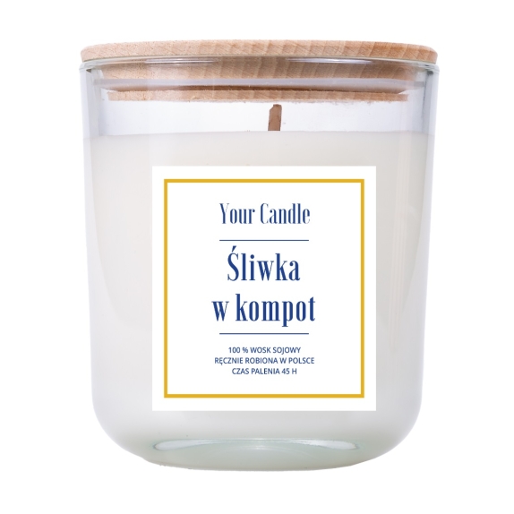 Your Candle Świeca sojowa śliwka w kompot 210 ml cena €12,83