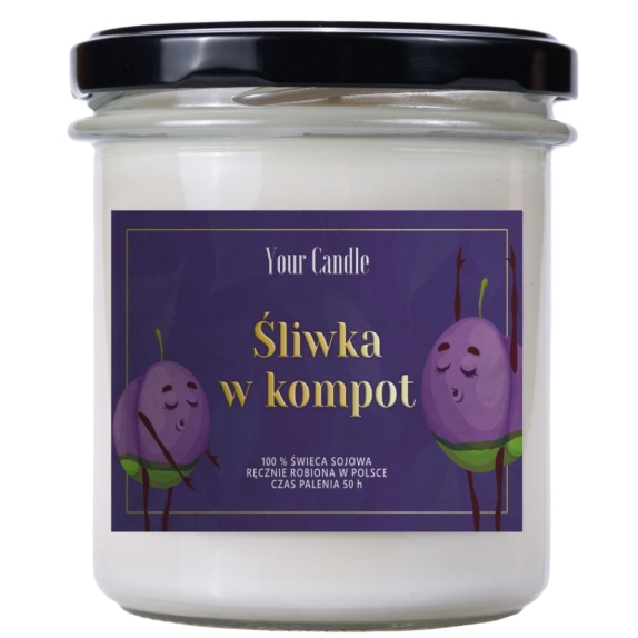 Świeca sojowa śliwka w kompot 300 ml Your Candle cena 60,15zł