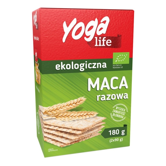 Pieczywo maca razowe 180 g BIO Yoga Life data ważności: 07.2024 cena €0,57