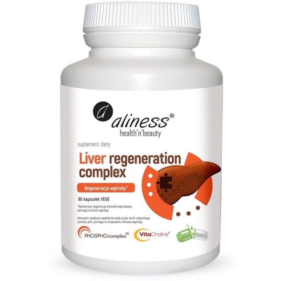 Aliness Liver Regeneration Complex 90kapsułek Vege cena 18,87$