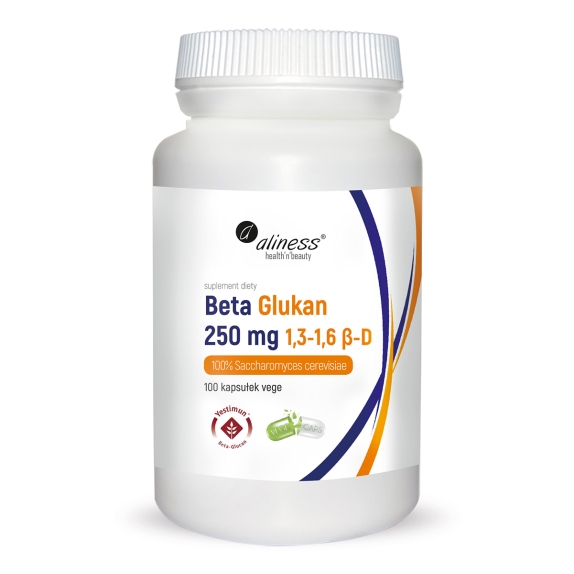Aliness Beta Glukan Yestimun® 1,3-1,6 ß-D  250 mg 100 kapsułek cena 12,12$