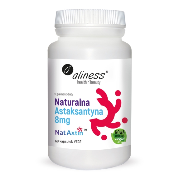 Aliness Naturalna Astaksantyna Nat Axtin 8 mg 60 kapsułek cena 69,90zł