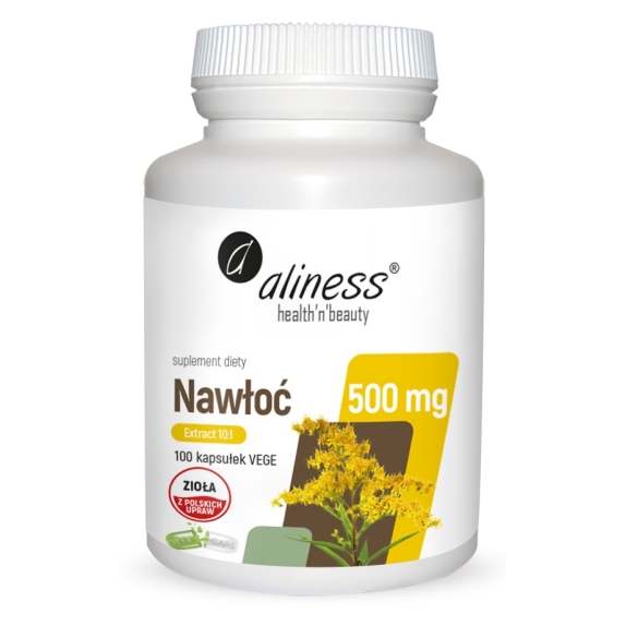 Aliness Nawłoć (Solidago virgaurea L.) ekstrakt 10:1 500mg 100 kapsułek cena 44,90zł