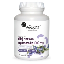 Aliness Olej z nasion ogórecznika 20%/35%  1000 mg  60 kapsułek