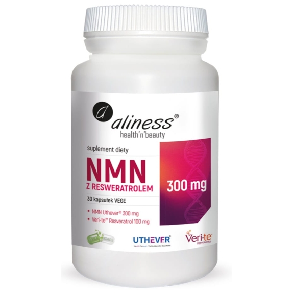 Aliness NMN z resweratrolem 300mg/100mg  30 kapsułek cena 149,90zł