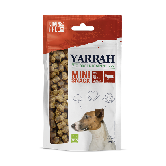 Przysmak dla psa mini snacki z wołowiną 100 g BIO Yarrah cena €5,99