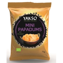 Chipsy z soczewicy mini Papadums BIO 75g Yakso