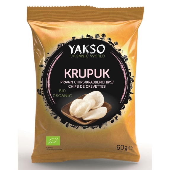 Prażynki krewetkowe (krupuk) 60g BIO Yakso cena 13,19zł