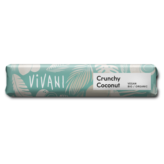 Baton z czekolady kuwertura z crunchy kokosowym BIO 35 g Vivani cena 6,35zł